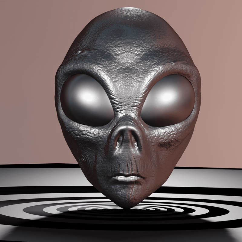 Alien Mask 3D Model STL files
