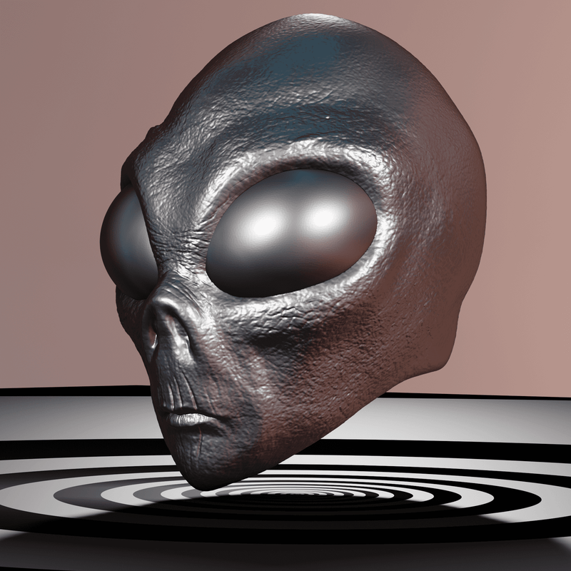Alien Mask 3D Model STL files