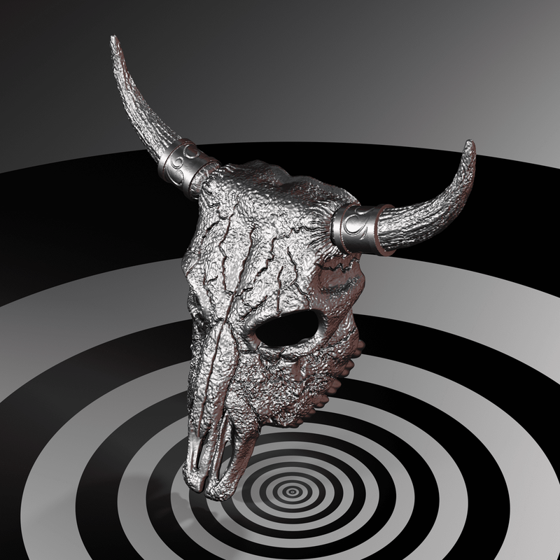 Bull Skull Mask 3D Model STL files