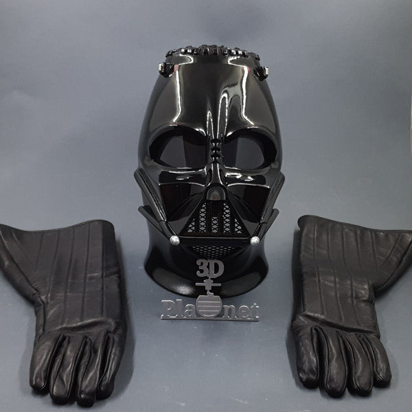 Dark Lord Costume Accessories Belt, Helmet, Gloves and Shins