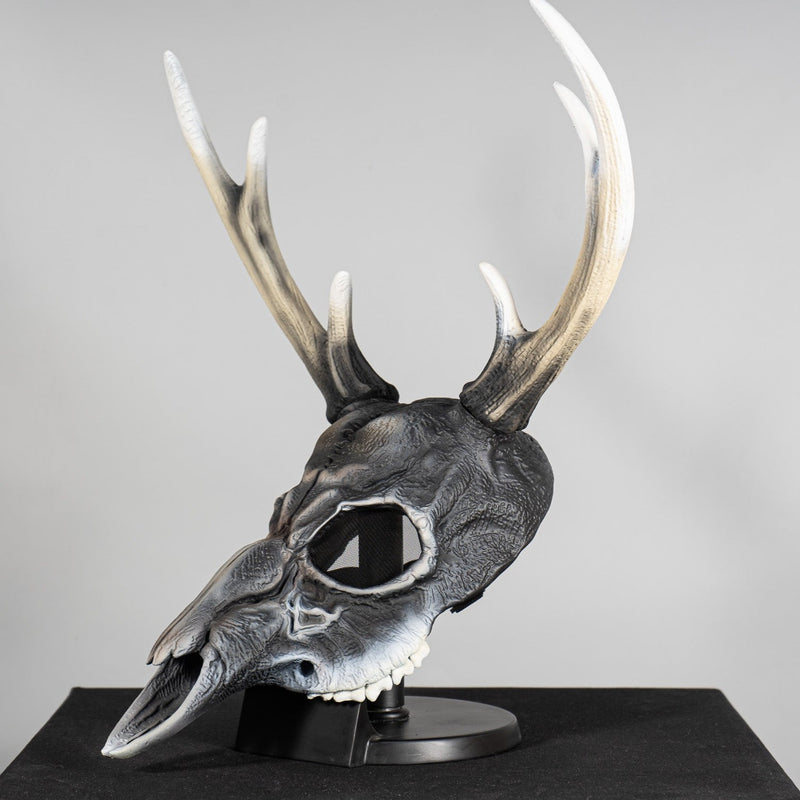 Deer Skull Mask Gray with Horns / Wendigo cosplay mask