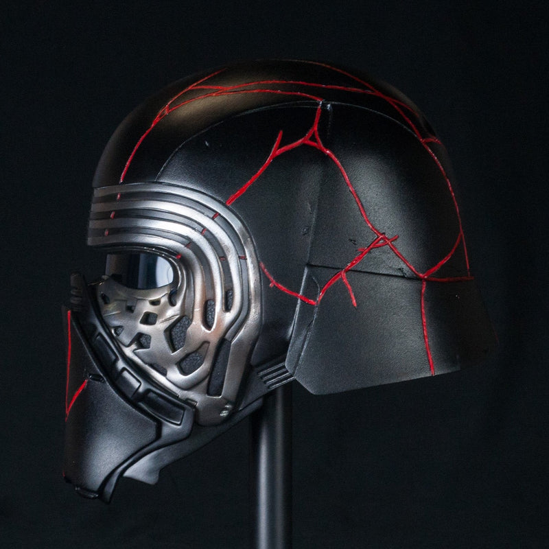 Kylo Ren Helmet Red Strips / The Rise of Skywalker / Sith Lord Cosplay