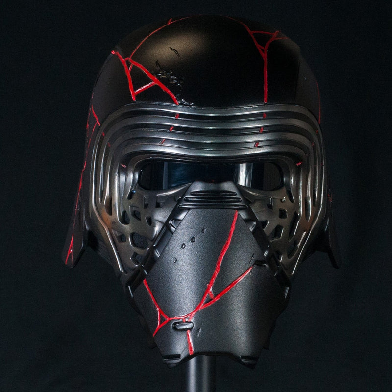 Kylo Ren Helmet Red Strips / The Rise of Skywalker / Sith Lord Cosplay