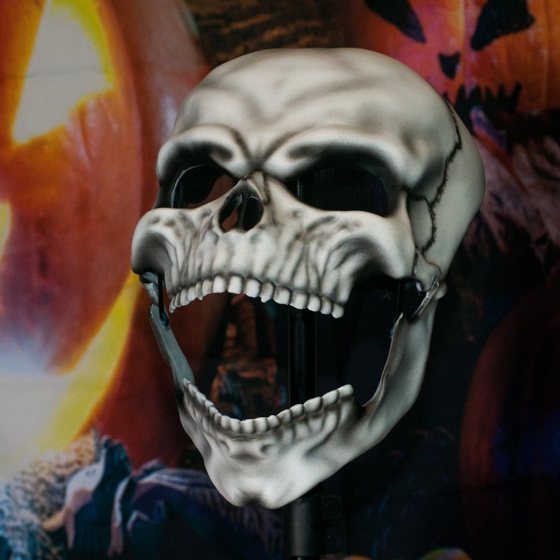 Skull Mask with Moving Jaw