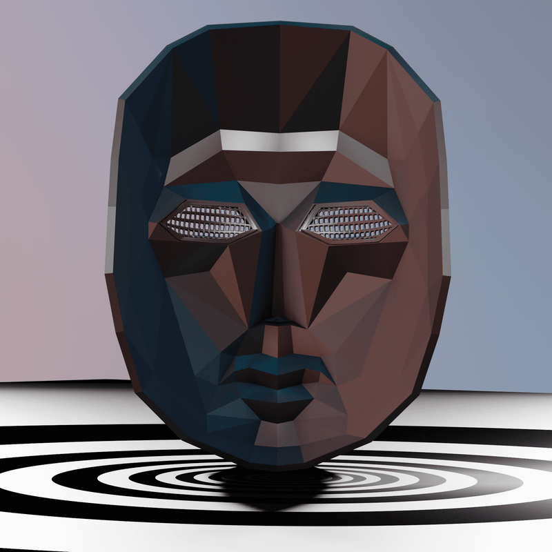 Front Man Game Mask 3D Model STL files