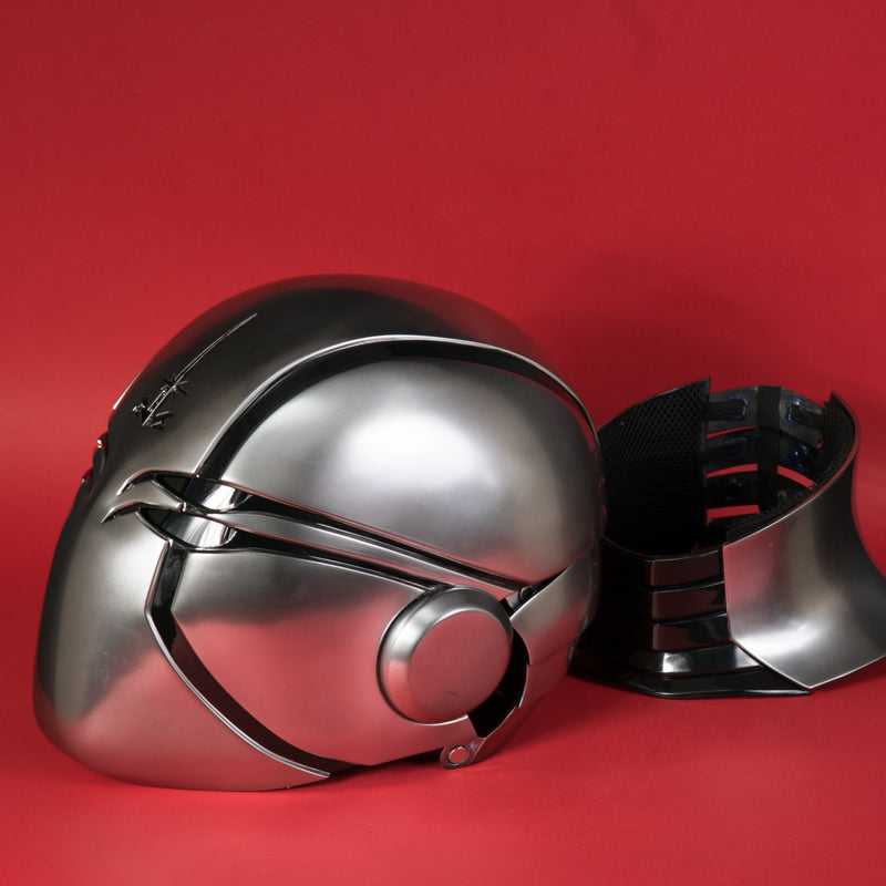 Steel Jedi Helmet-Mask with Neck / Custom Temple Guard Helmet