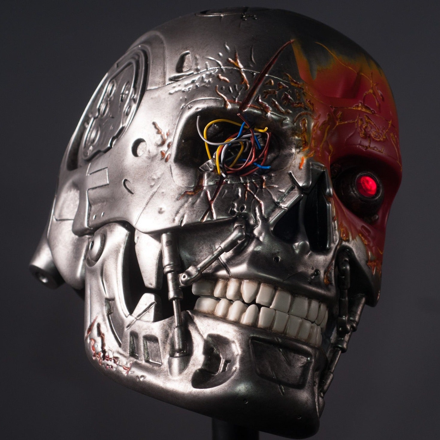 Terminator Skull Fire Helmet / Endoskeleton T-800 cosplay prop