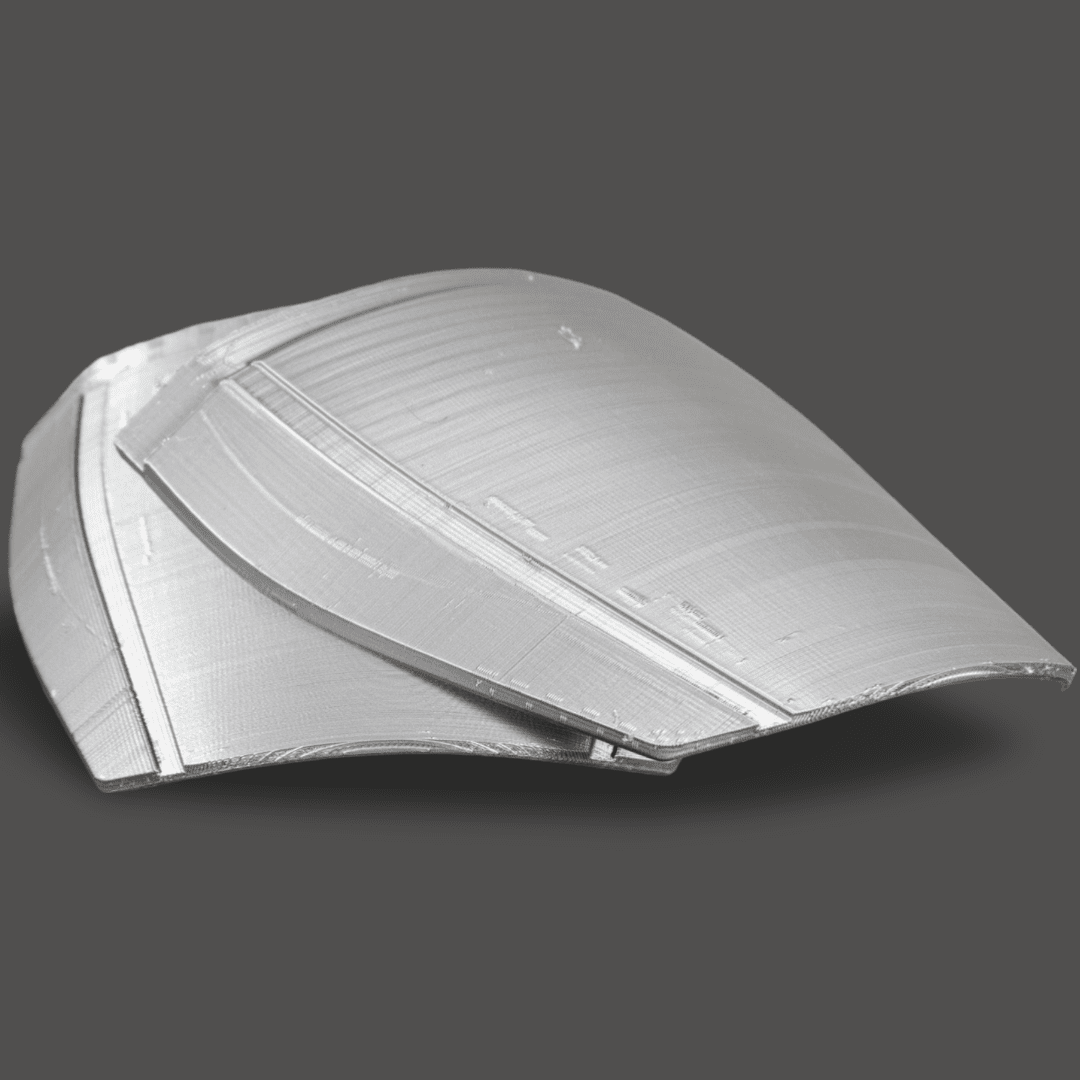 Mandalorian Lateral Thigh Armor Raw Kit 3D Print