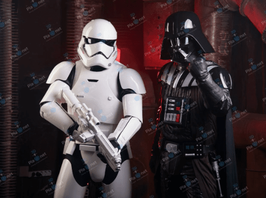 Dark Vader Helmet, Cloves and Cosplay Costume / First Order Costume