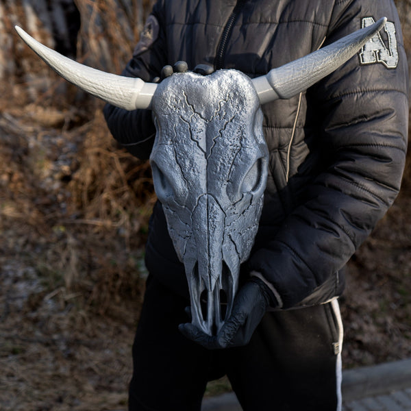 Bull Skull Wall Decor Raw Kit 3D Print
