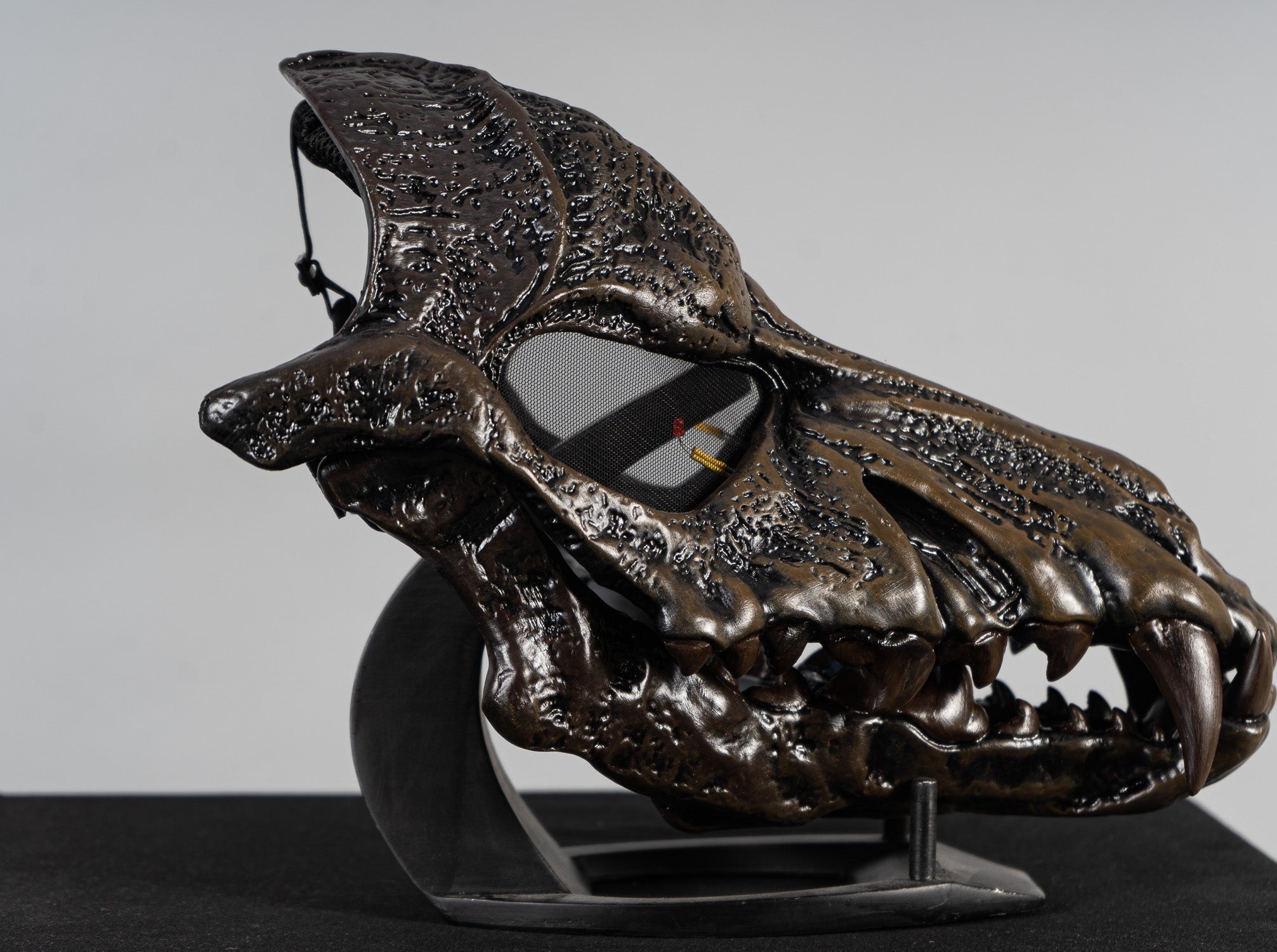 Wolf Skull Mask Black with Moving Jaw