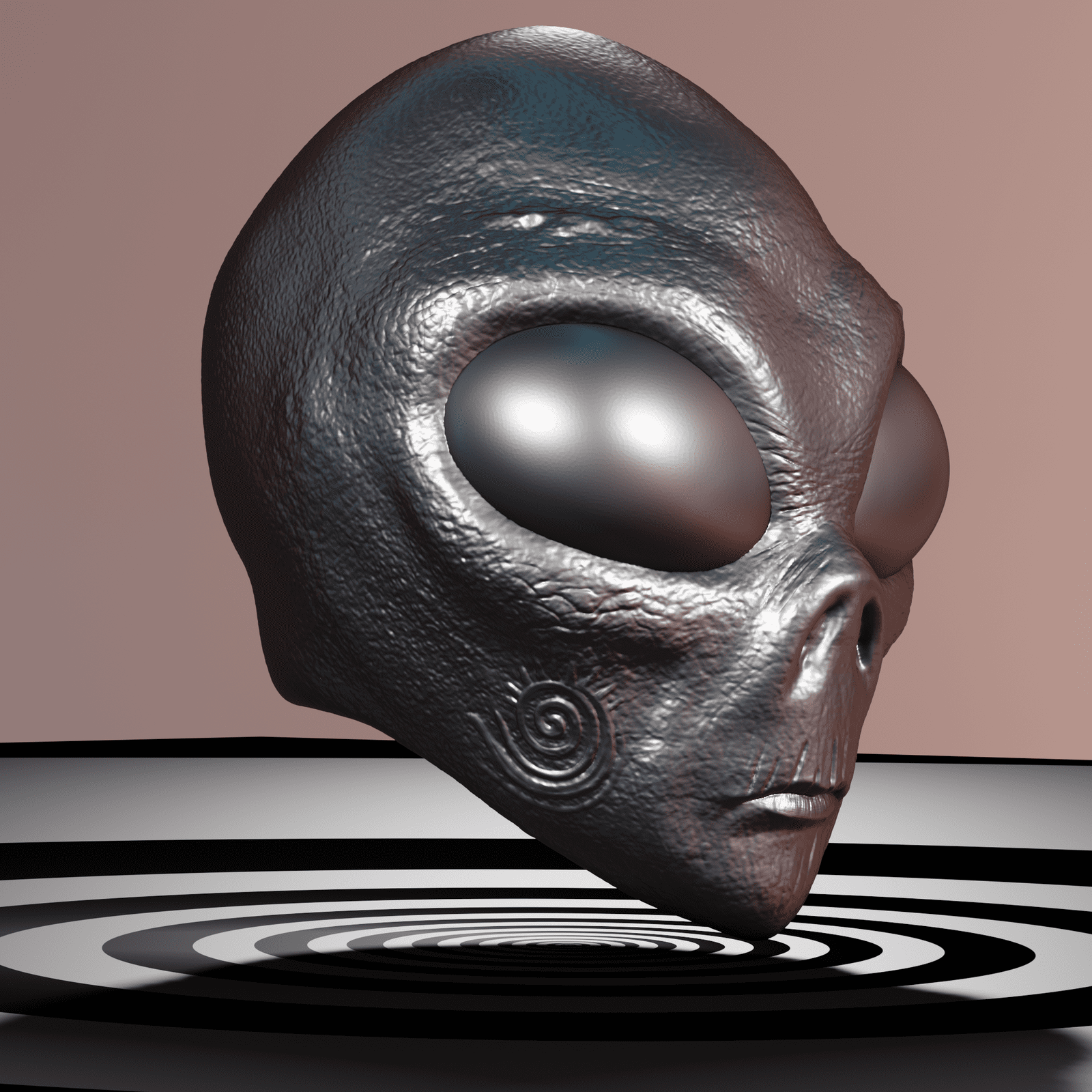 Alien Mask 3D Model STL files