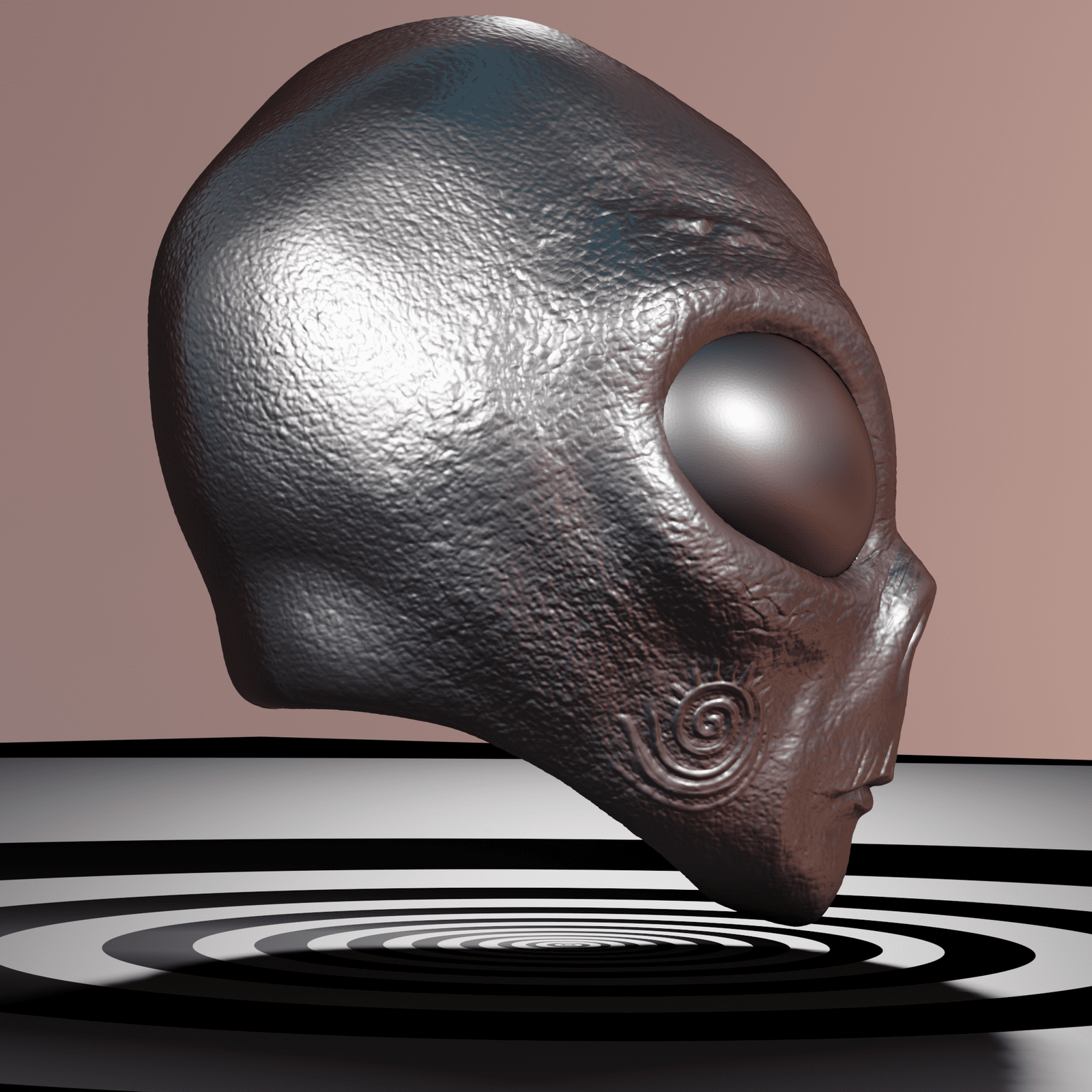 Alien Mask 3D Model STL files