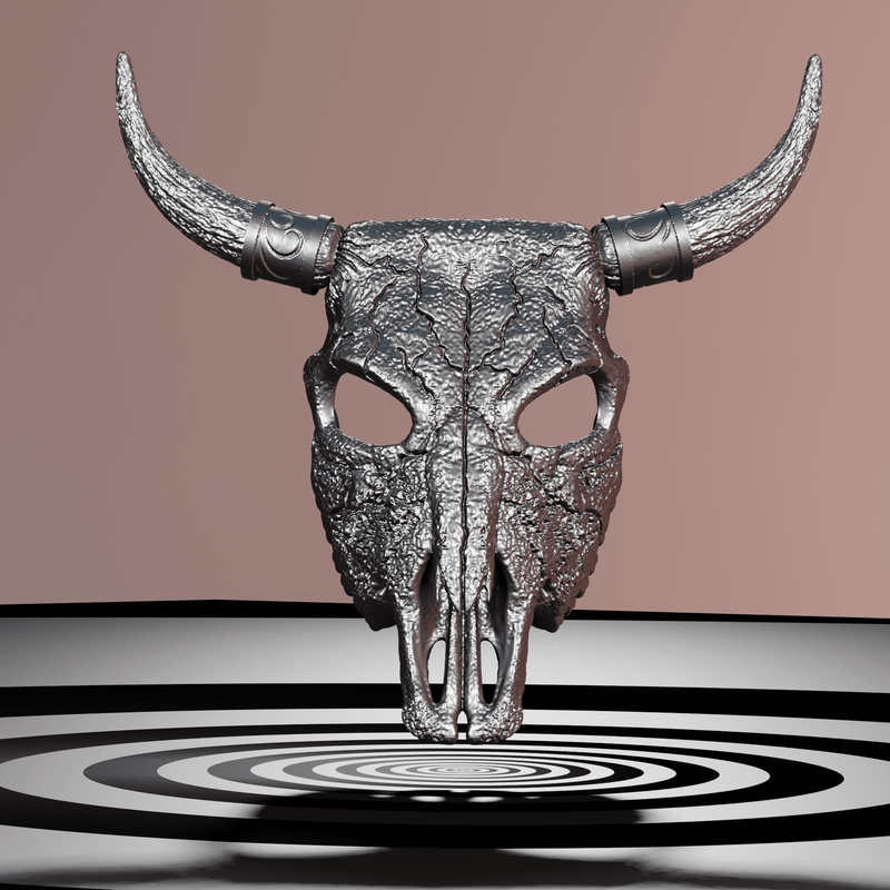 Bull Skull Mask 3D Model STL files