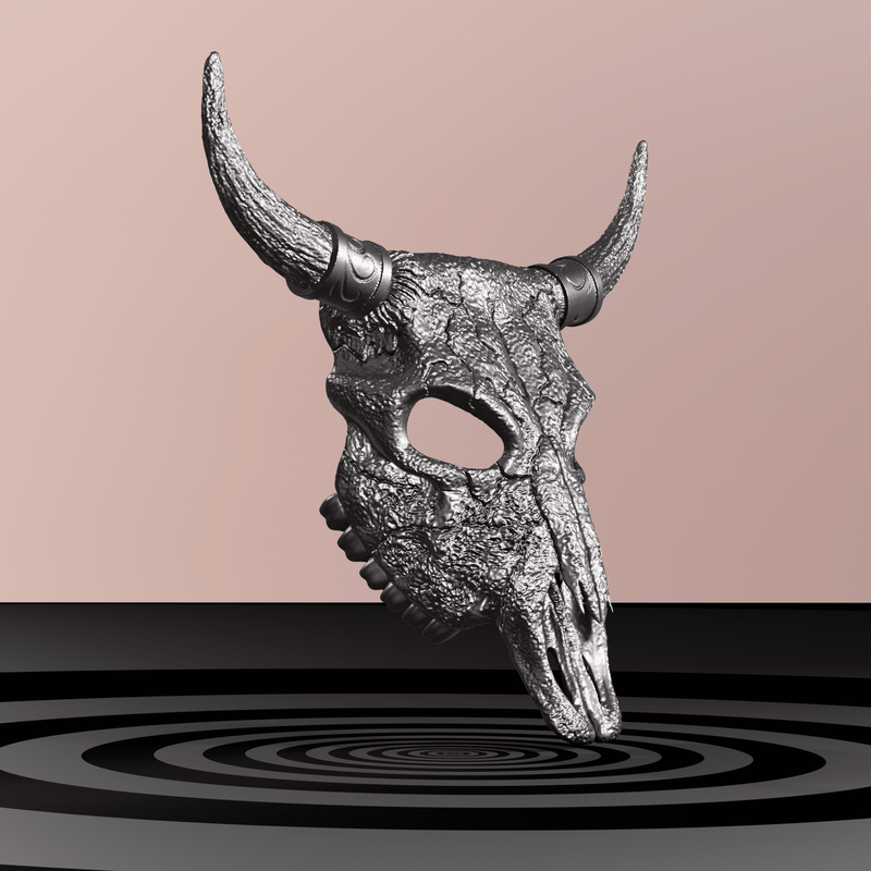 Bull Skull Mask 3D Model STL files