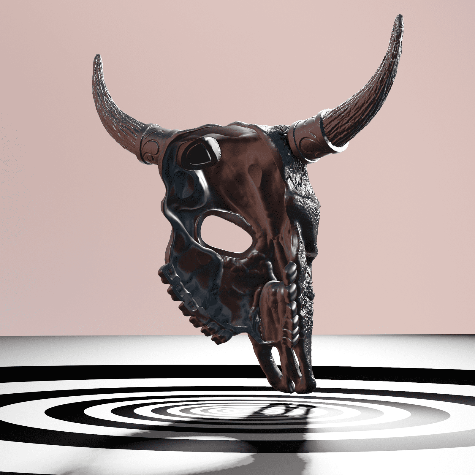 Bull Skull Mask 3D Model STL files