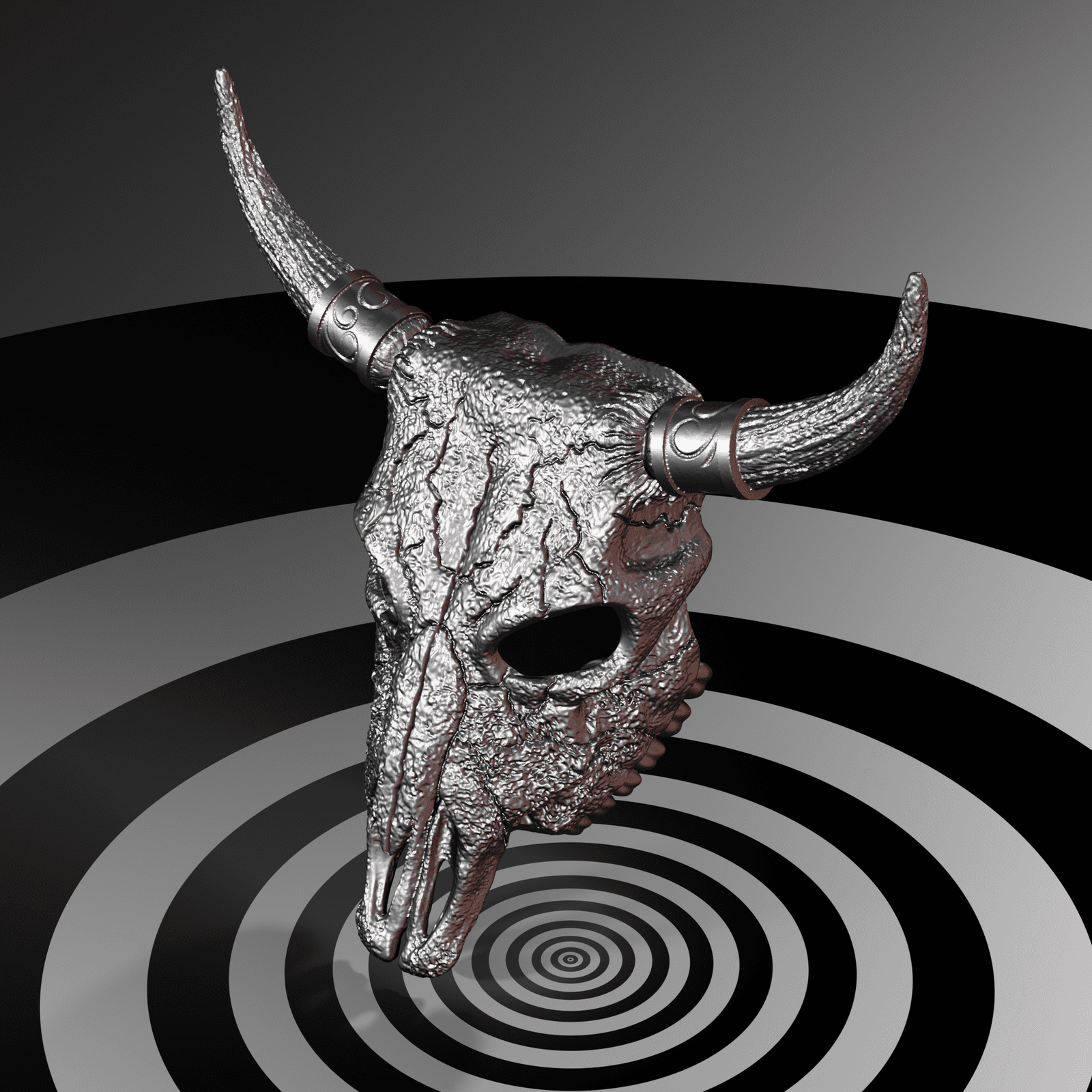 Bull Skull Mask 3D Model STL files