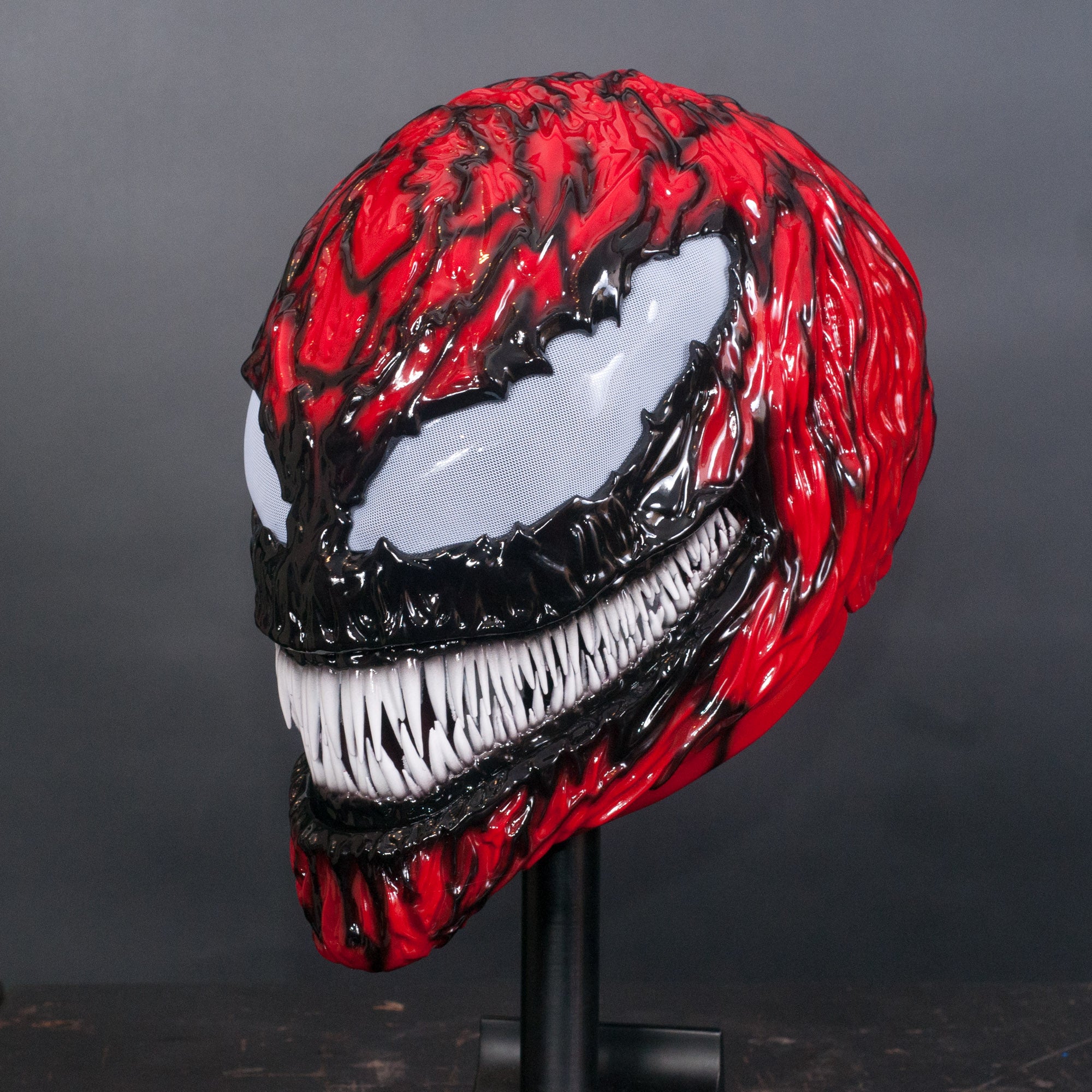 Custom Carnage Helmet-Mask Red&Black