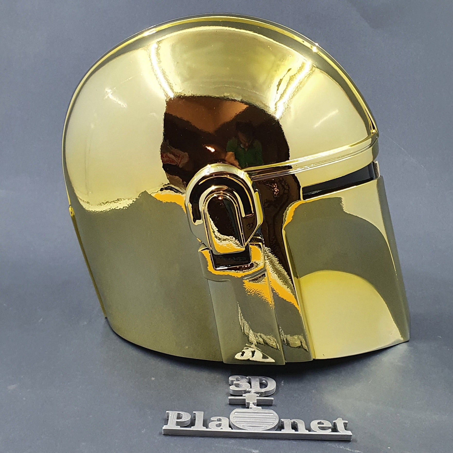 Mandaloriann Golden Chrome Helmet