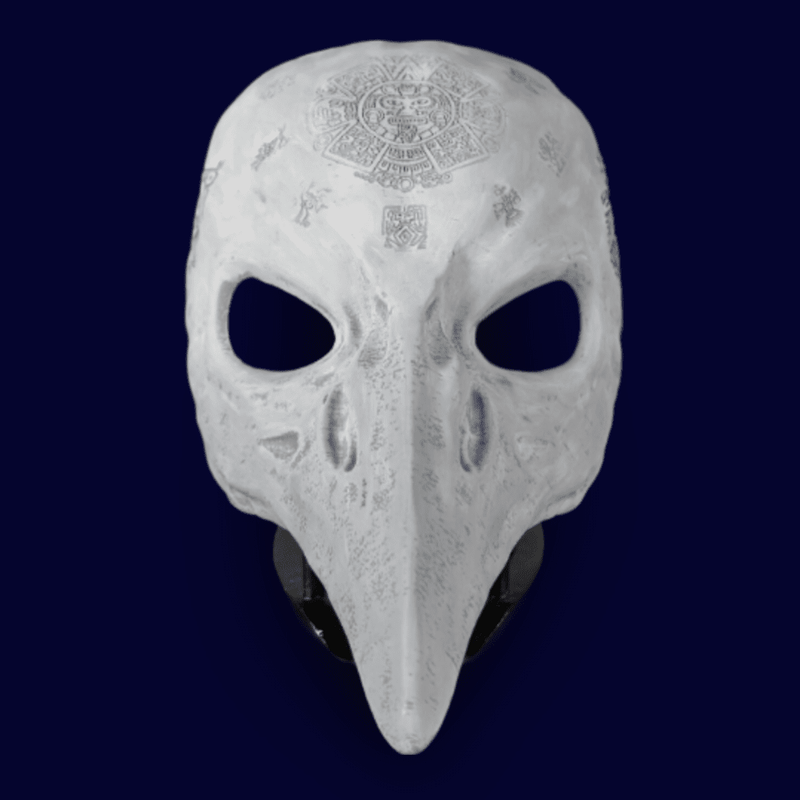 Crow Skull Mask-2 Raw Kit 3D Print