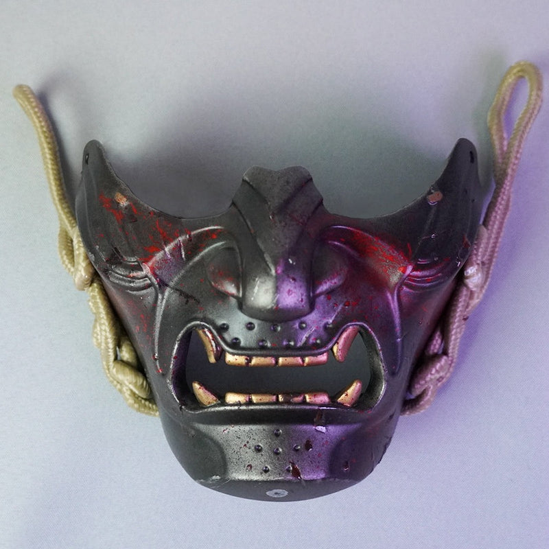 Ghost of Tsushima Mask Bloody / Jin Sakai Samurai Cosplay Prop