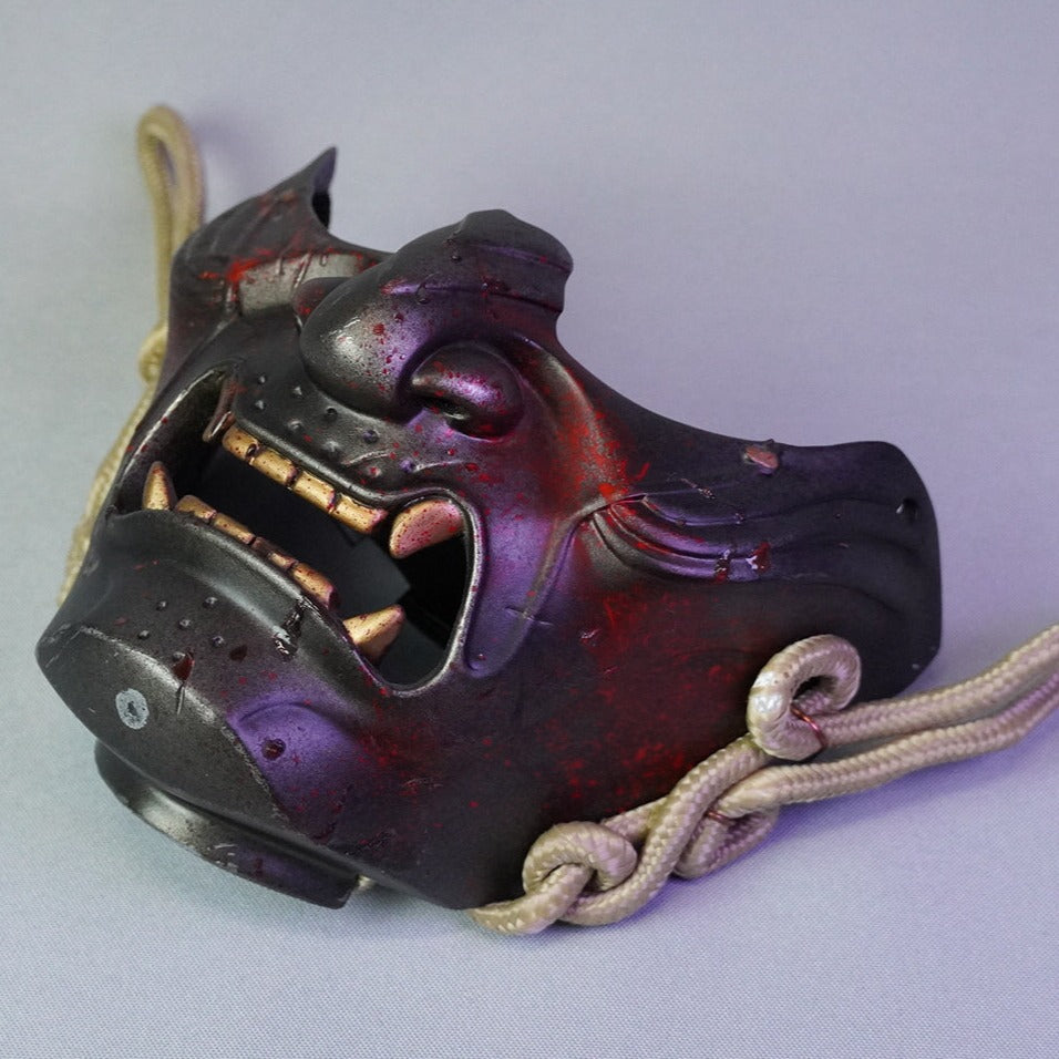 Ghost of Tsushima Mask Bloody / Jin Sakai Samurai Cosplay Prop