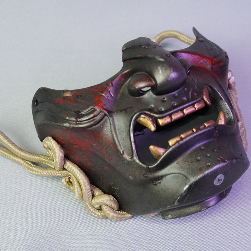 Ghost of Tsushima Mask Bloody / Jin Sakai Samurai Cosplay Prop