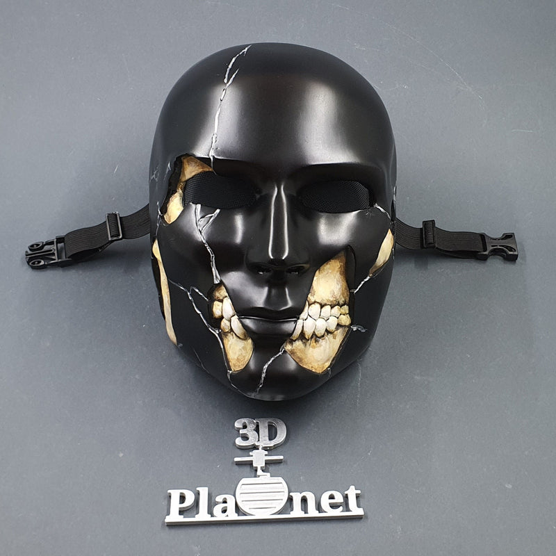 Human Skull Underneath Face / Mask for Cosplay and Wall Decor