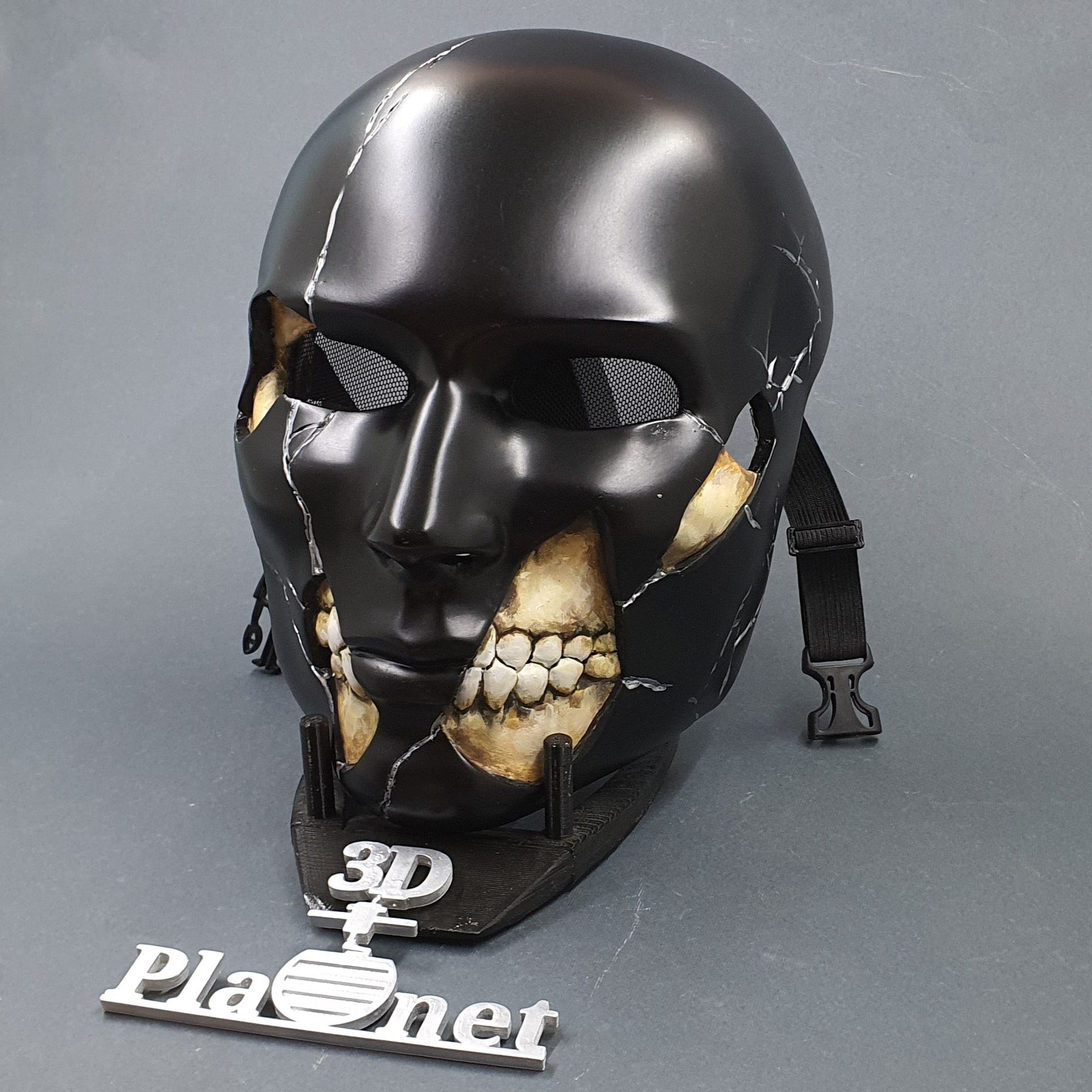 Human Skull Underneath Face / Mask for Cosplay and Wall Decor