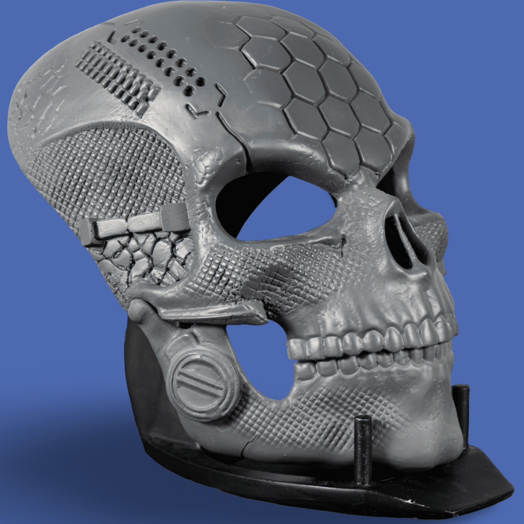 Human Skull Raw Kit 3D Print №2