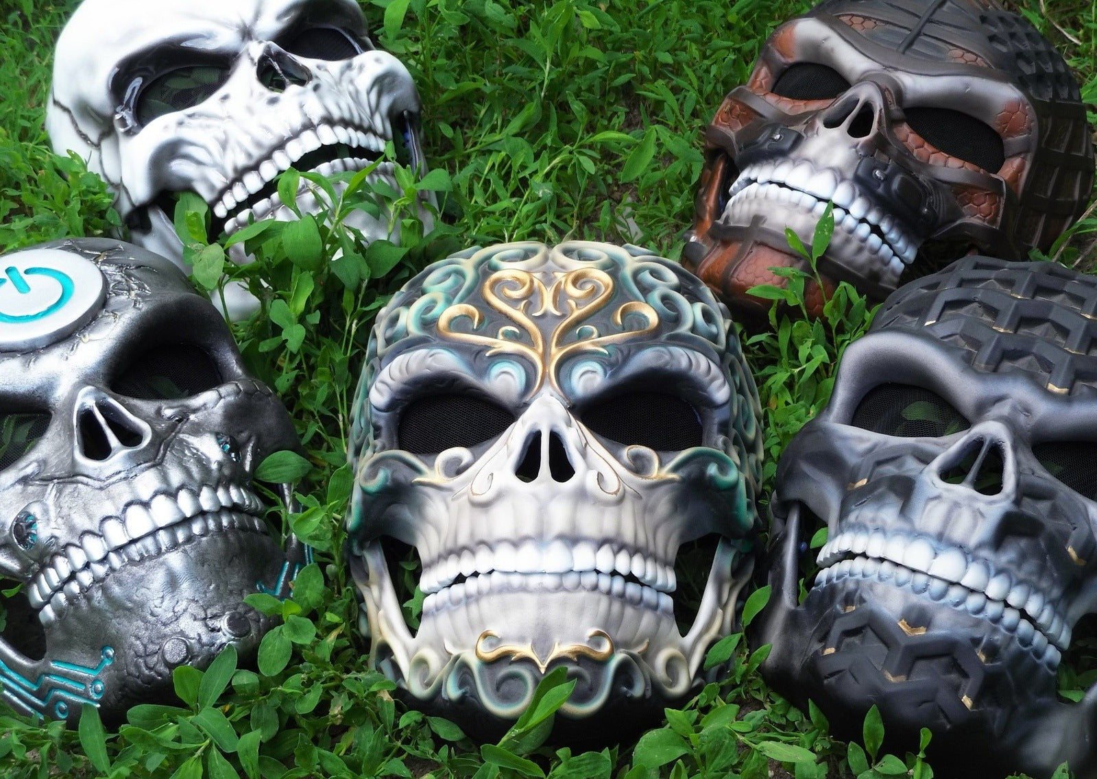 Human Skull Mask Collection / Unique Cosplay Masks for Halloween