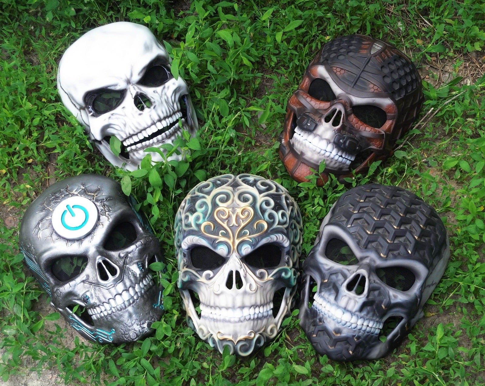 Human Skull Mask Collection / Unique Cosplay Masks for Halloween