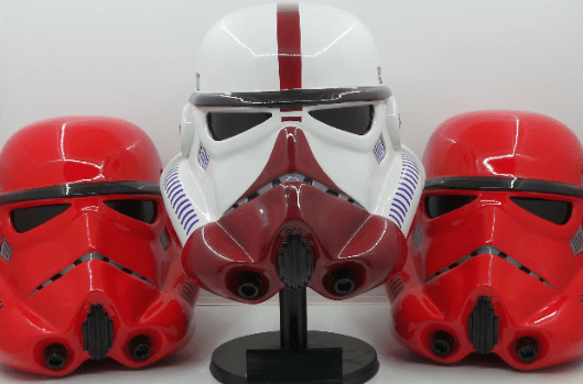 Crimson Stormtrooper Helmet / Magma Trooper / Red Stormtrooper helmet