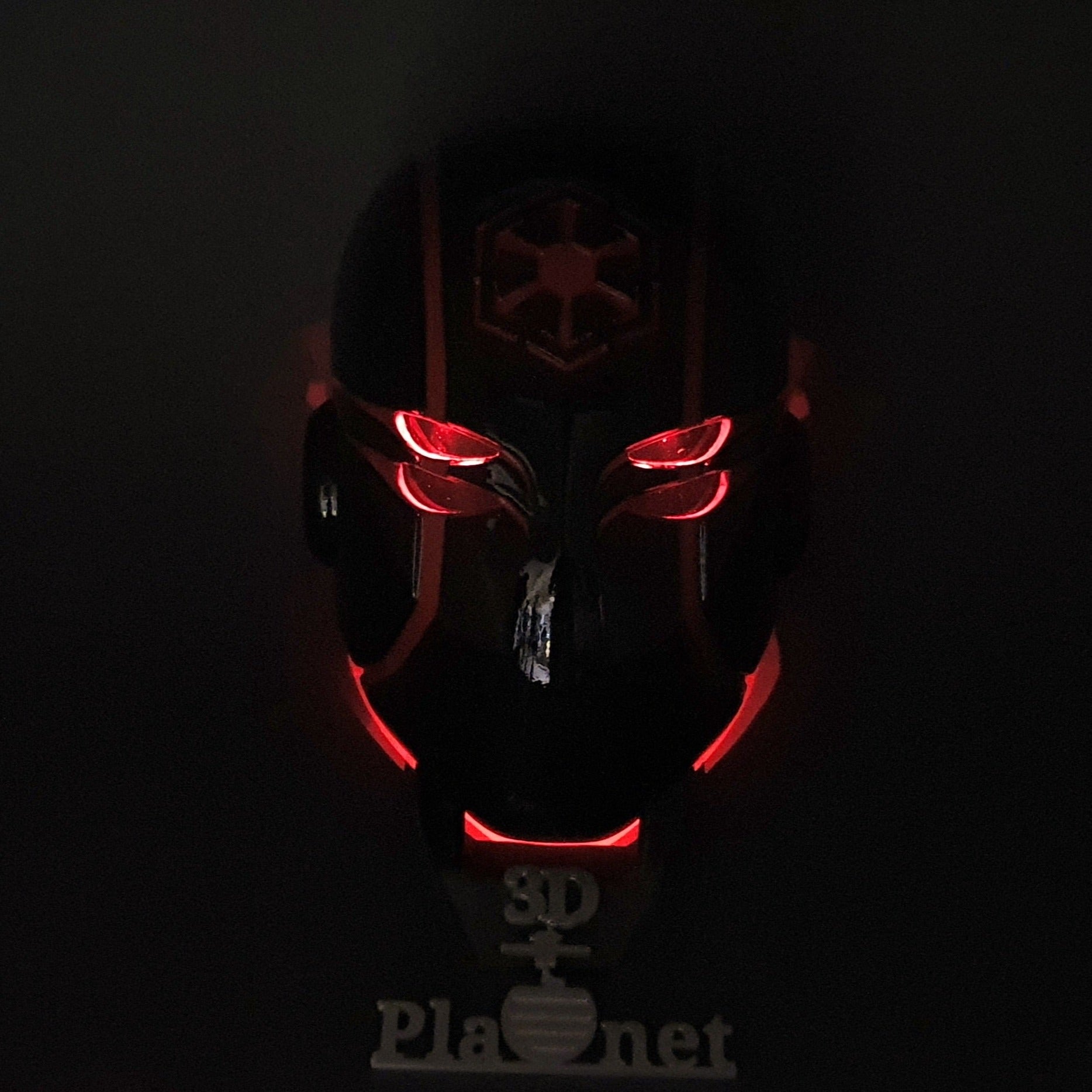 Jedi Helmet Black&Red Temple Guard