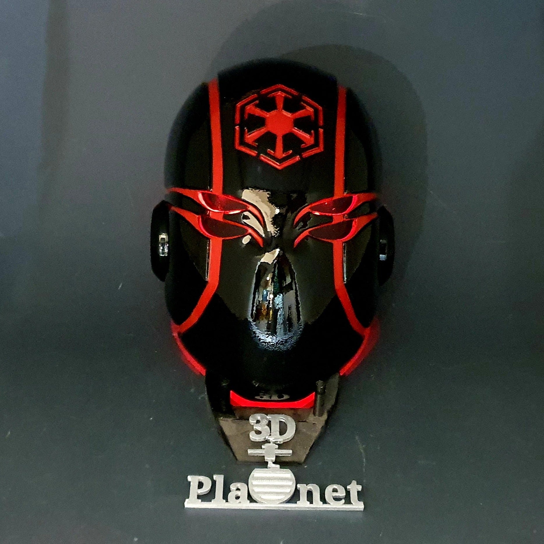 Jedi Helmet Black&Red Temple Guard