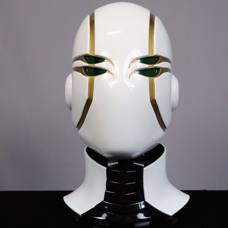 Jedi Helmet White&Gold with Neck