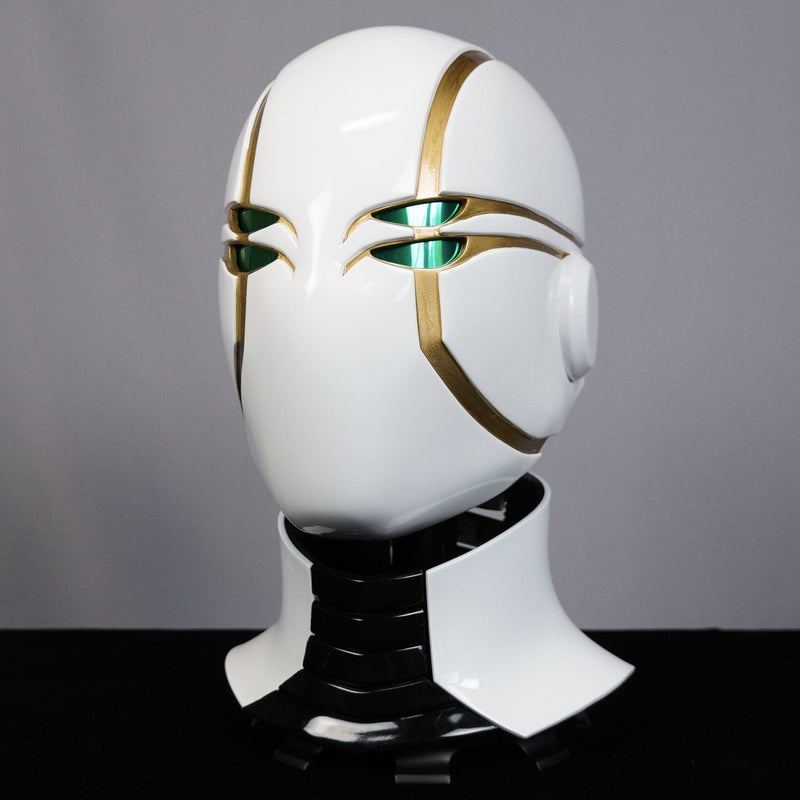 Jedi Helmet White&Gold with Neck