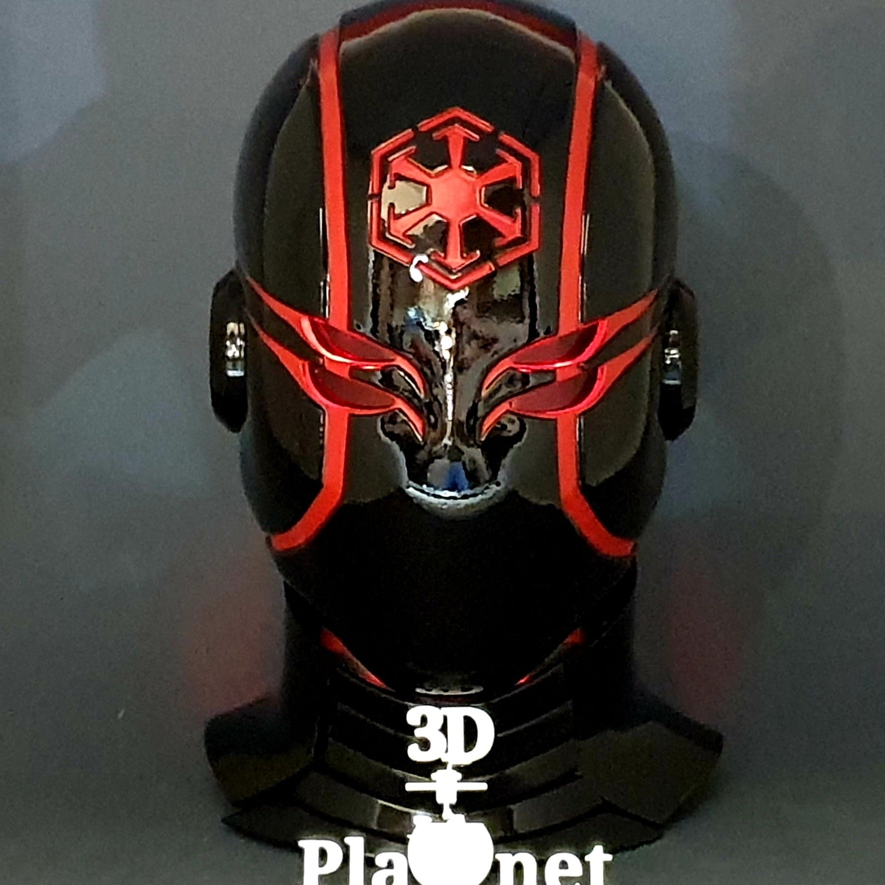 Jedi Helmet Black&Red Temple Guard