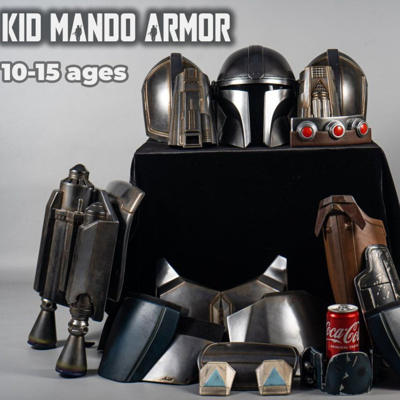 Kid Mandalorian Armor Full Costume / Mini Mando