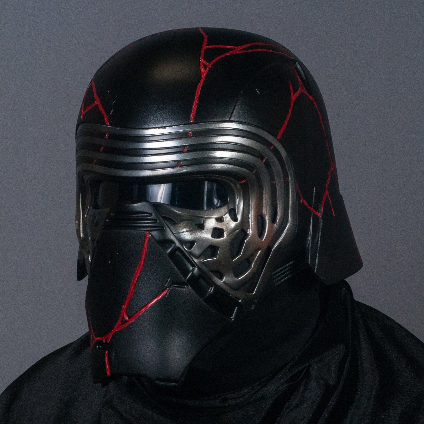 Kylo Ren Helmet Red Strips / The Rise of Skywalker / Sith Lord Cosplay