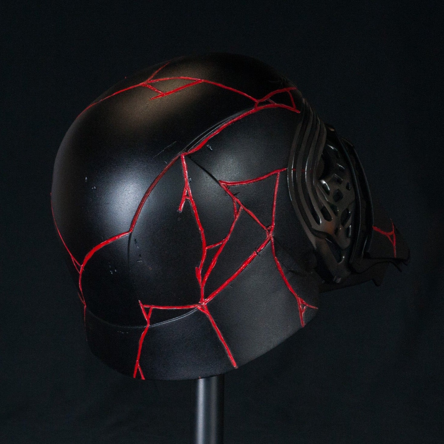 Kylo Ren Helmet Red Strips / The Rise of Skywalker / Sith Lord Cosplay