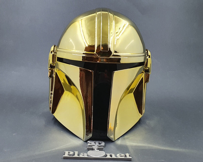 Mandaloriann Golden Chrome Helmet