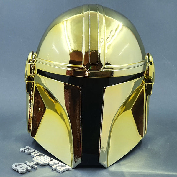 Mandaloriann Golden Chrome Helmet