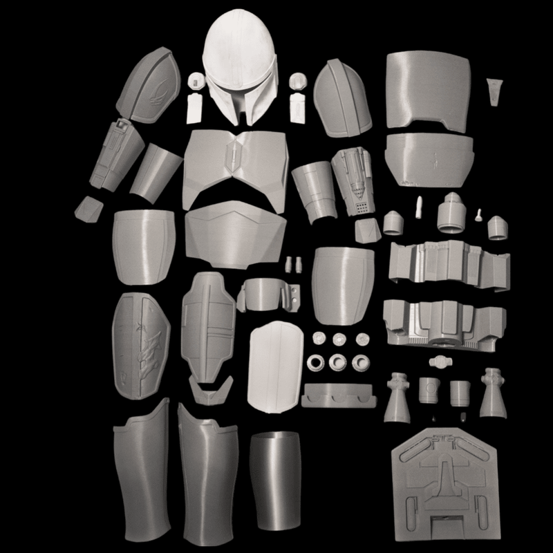 Mandalorian Beskar Armor Raw Kit 3D Print