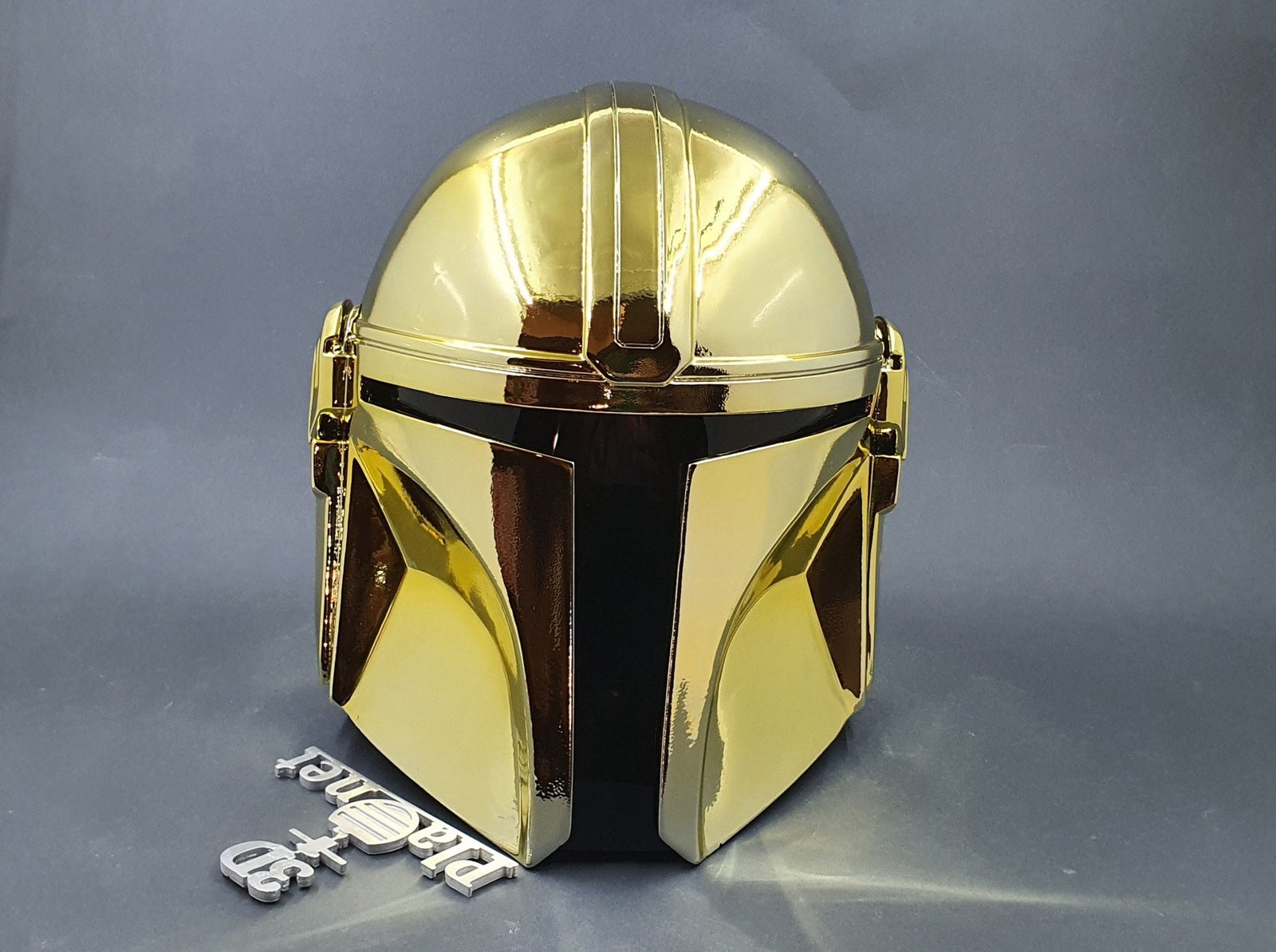 Mandaloriann Golden Chrome Helmet