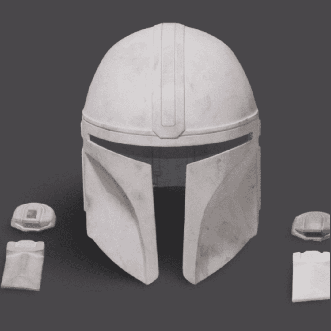 Mandalorian Helmet Raw Kit 3D print