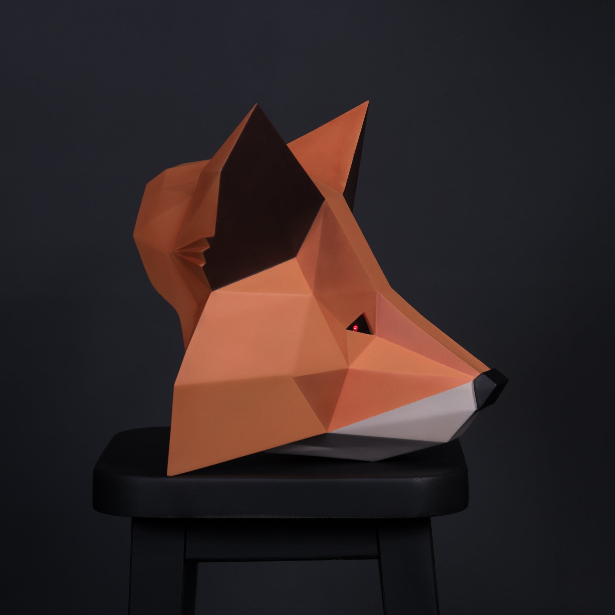 CryptoFox Mask with LED Eyes / MetaMask Cosplay Mask