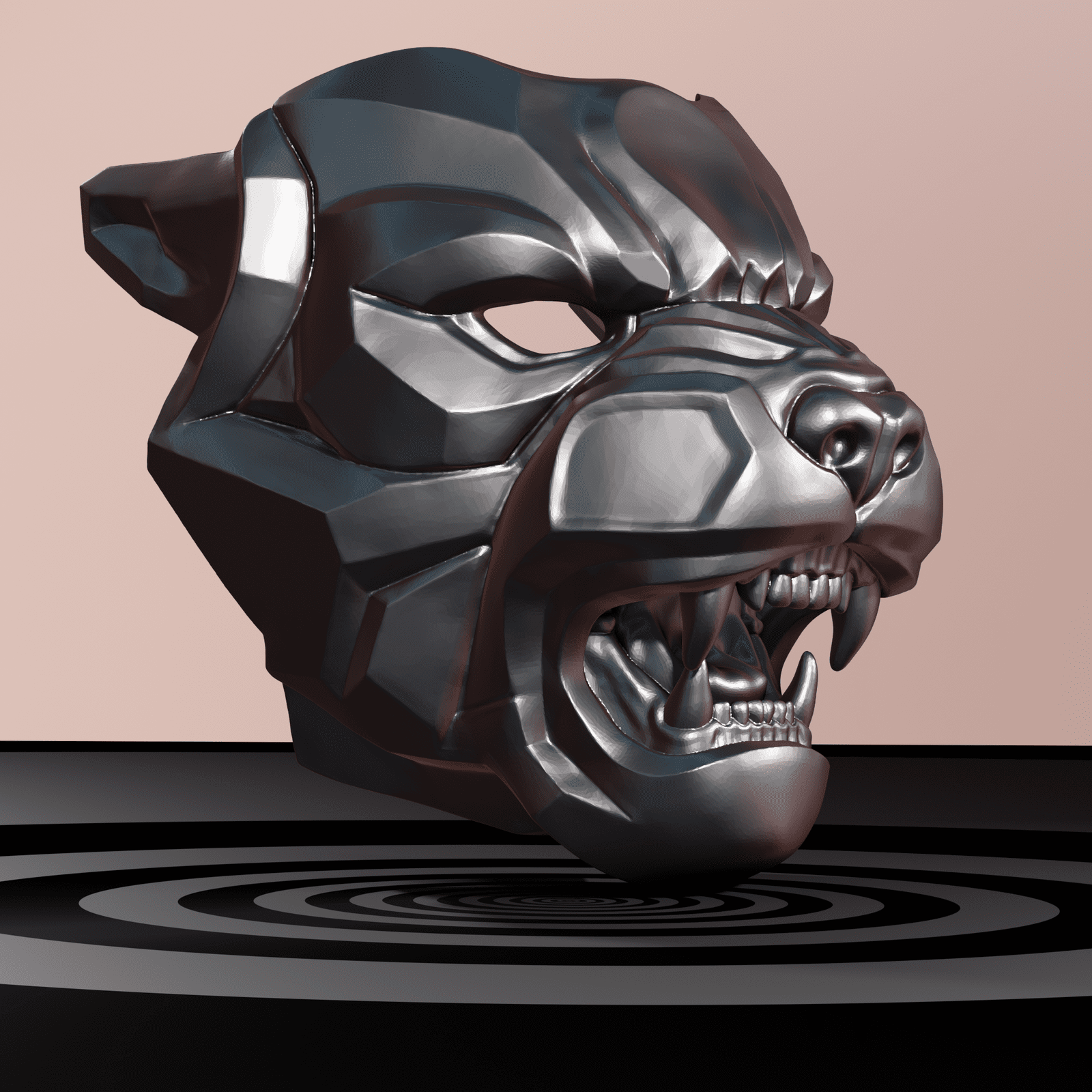 Panther Mask 3D Model STL files