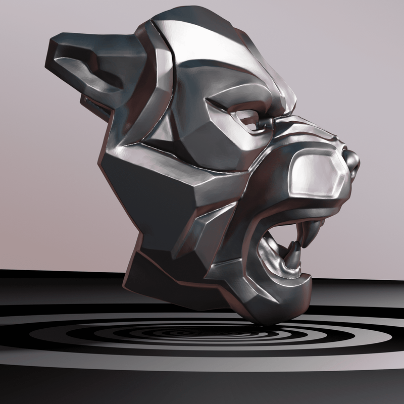 Panther Mask 3D Model STL files