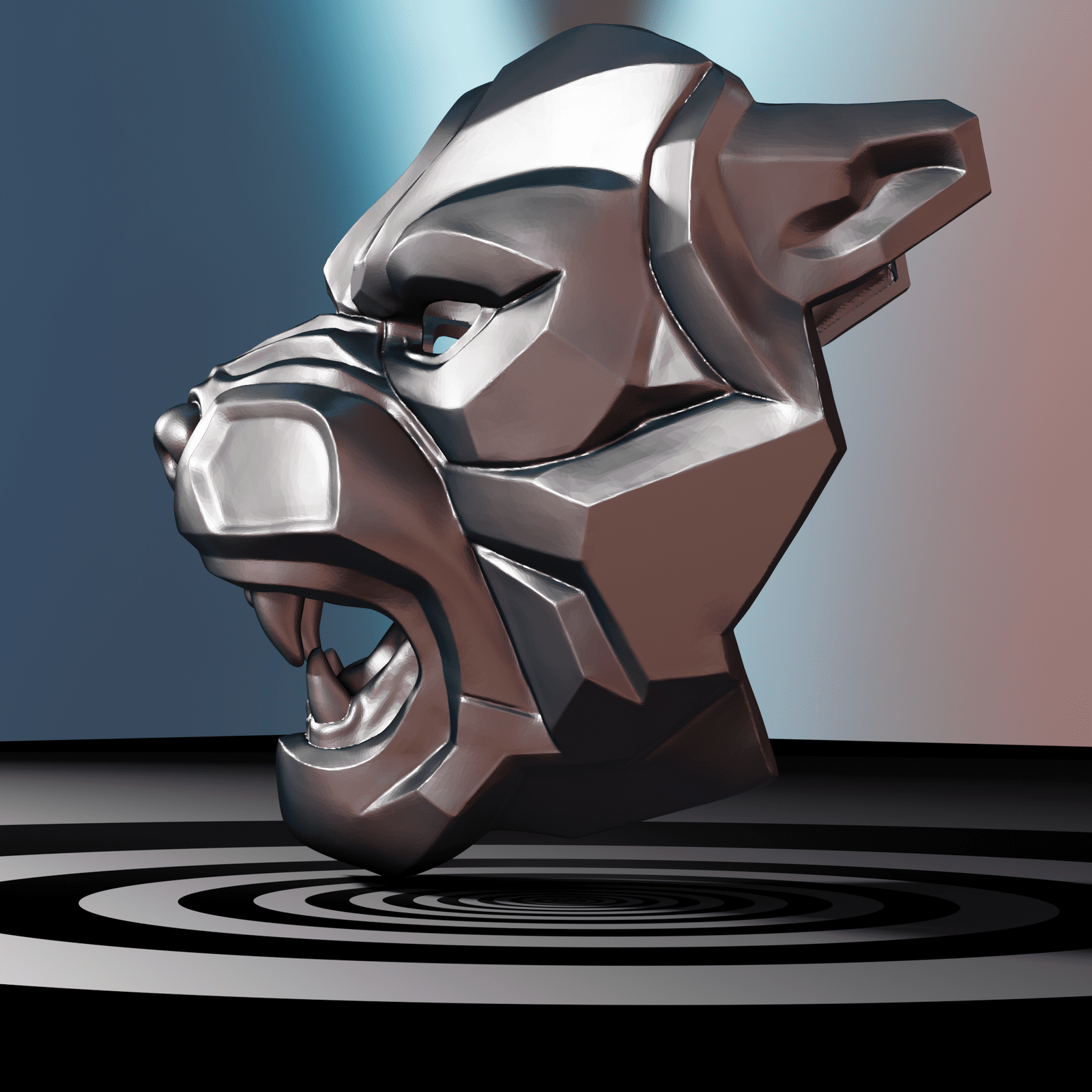 Panther Mask 3D Model STL files